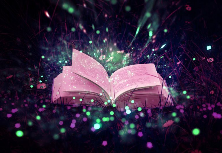 a book, magic, stories