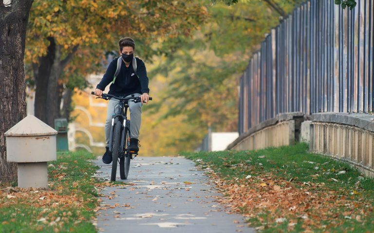 bike ride, man, pandemic