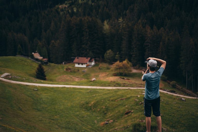 photographer, man, mountain